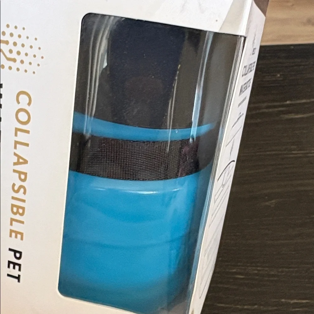 Collapsible Pet Water Bottle - Blue